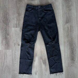 Women’s Wild Fable Distressed Black Super High Rise Jeans